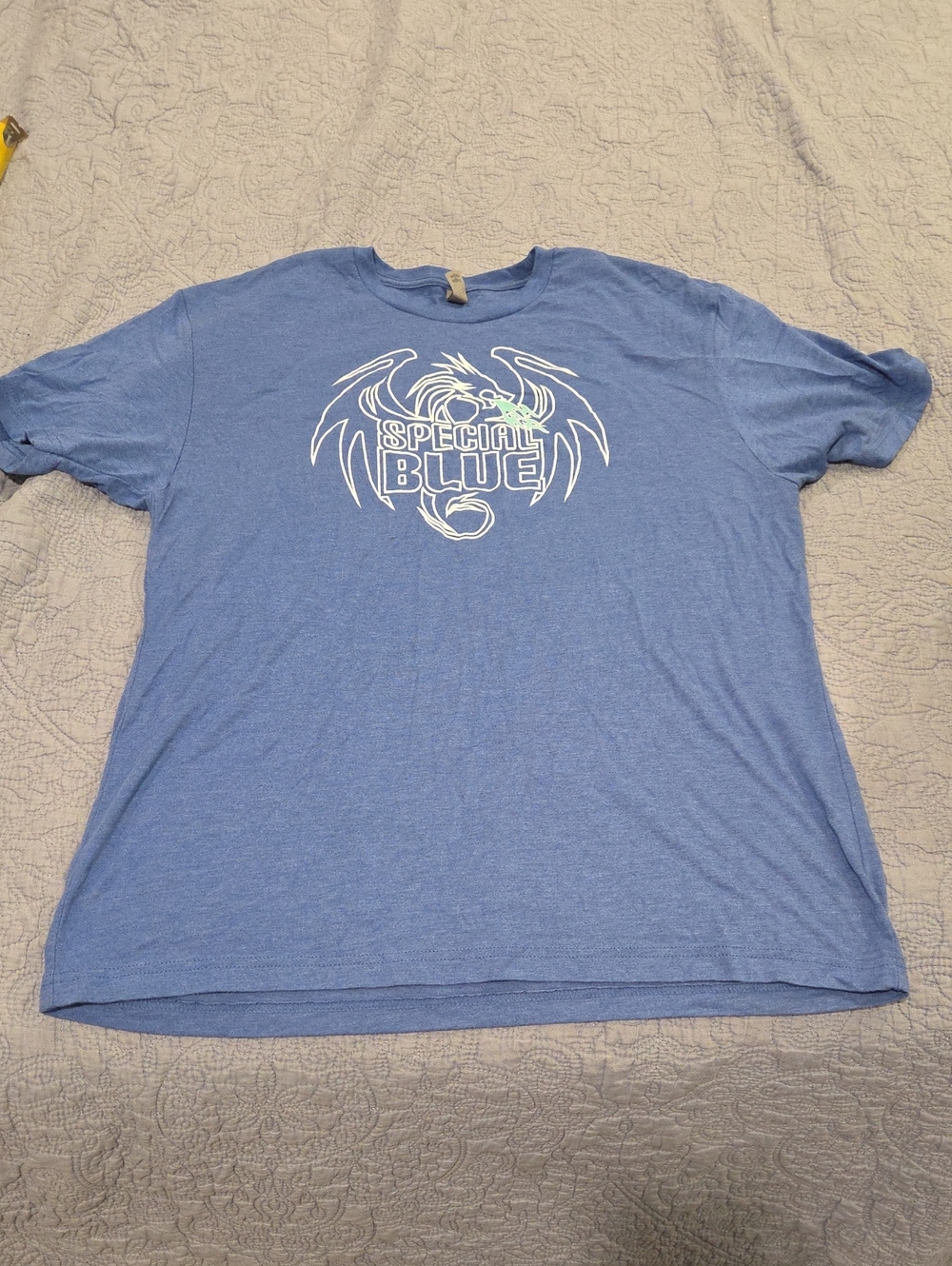 Next Level Apparel Men's Heather Blue Graphic Tee - "Special Blue"